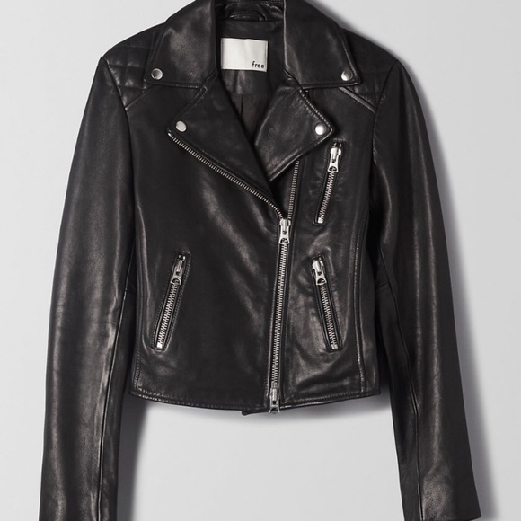 Aritzia Jackets & Blazers - ARITZIA WILFRED FREE RICHARDS LEATHER JACKET